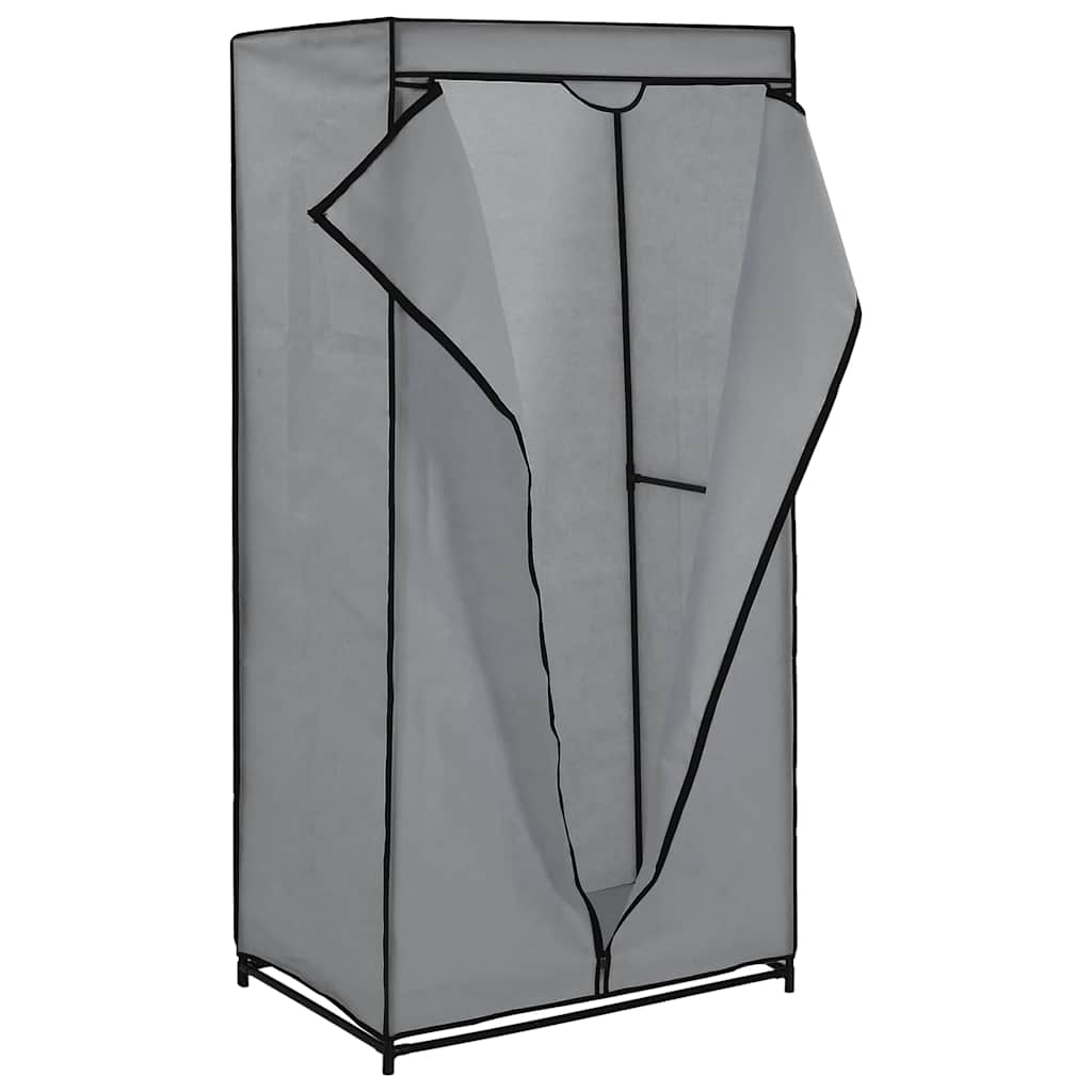282440 vidaXL Wardrobe Grey 75x50x160 cm