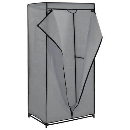 282440 vidaXL Wardrobe Grey 75x50x160 cm