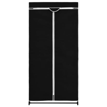 vidaXL Wardrobes 2 pcs Black 75x50x160 cm