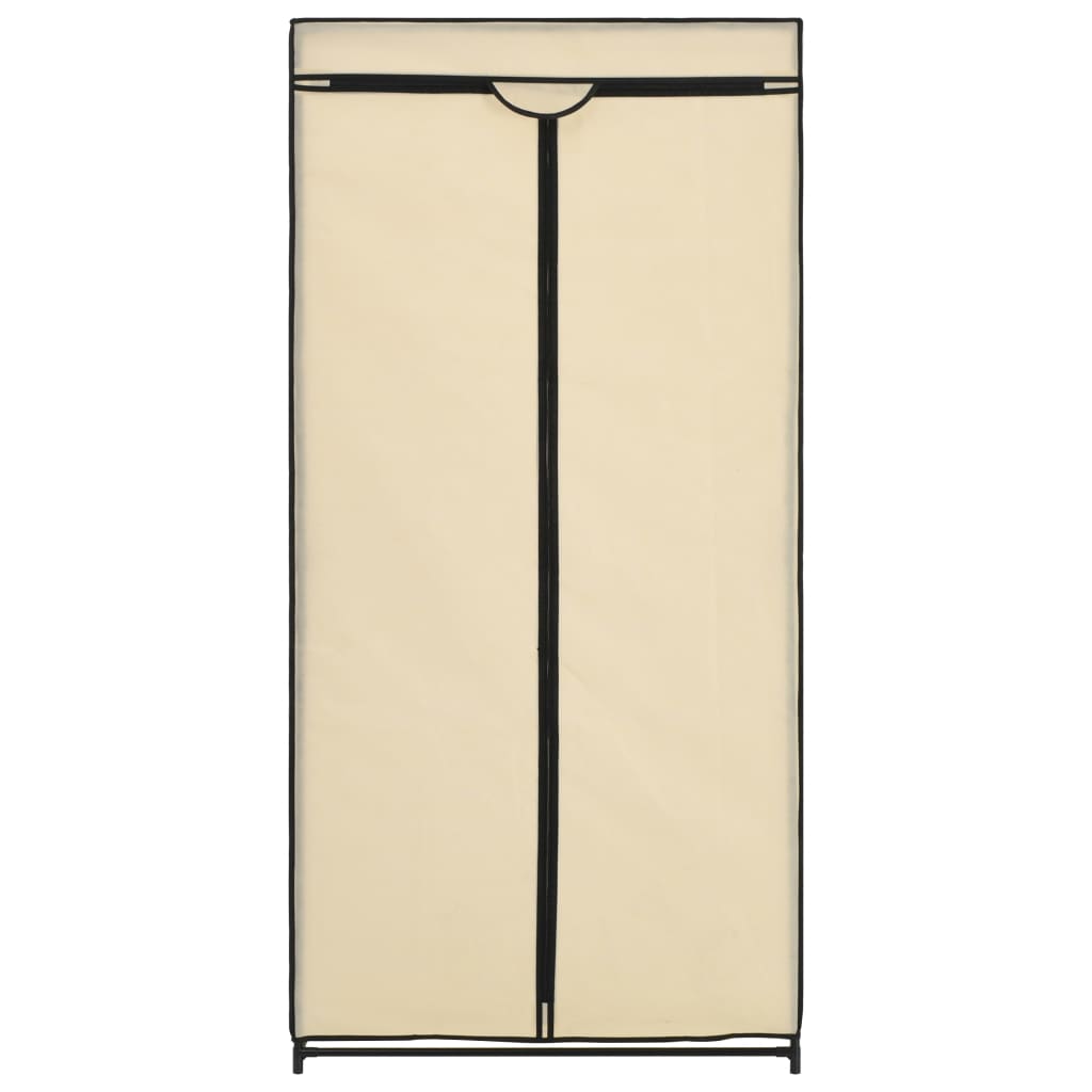 vidaXL Wardrobes 2 pcs Cream 75x50x160 cm