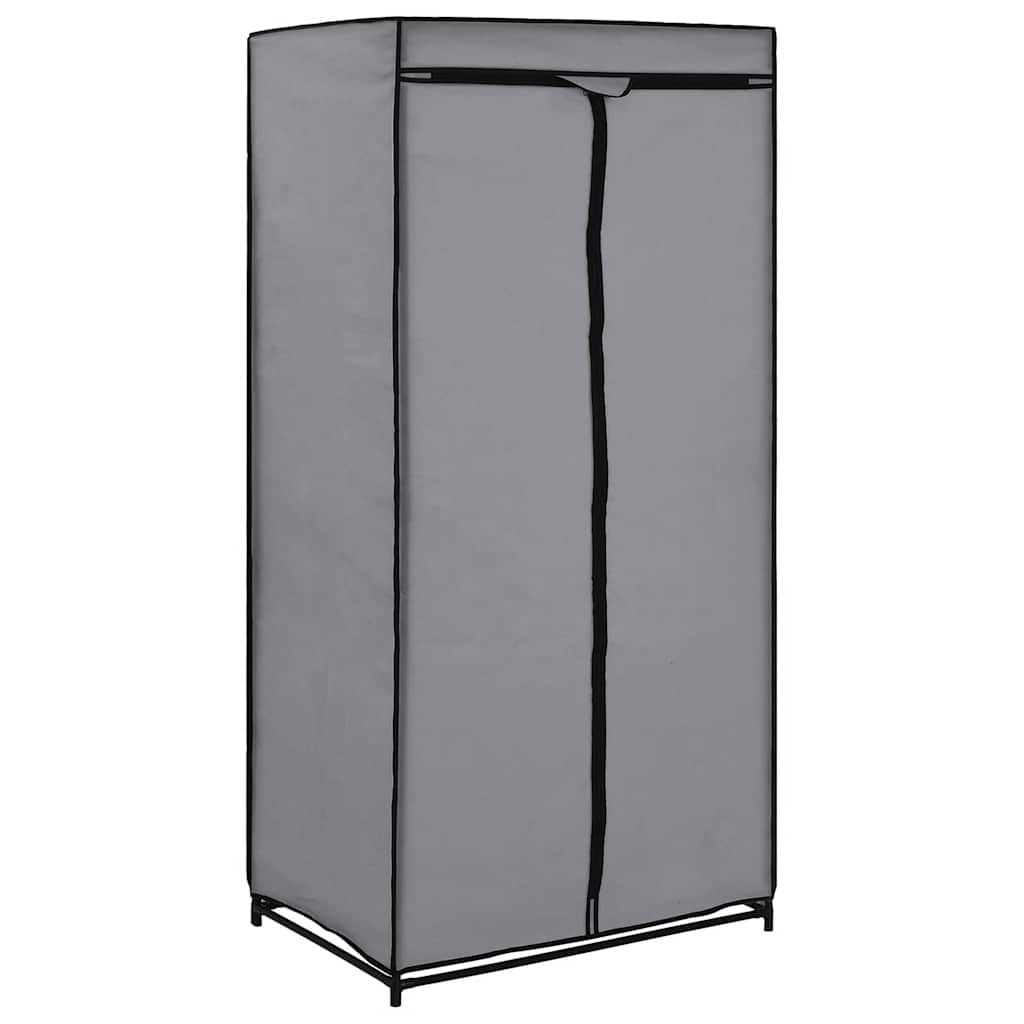 282444 vidaXL Wardrobes 2 pcs Grey 75x50x160 cm