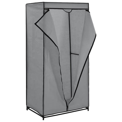282444 vidaXL Wardrobes 2 pcs Grey 75x50x160 cm