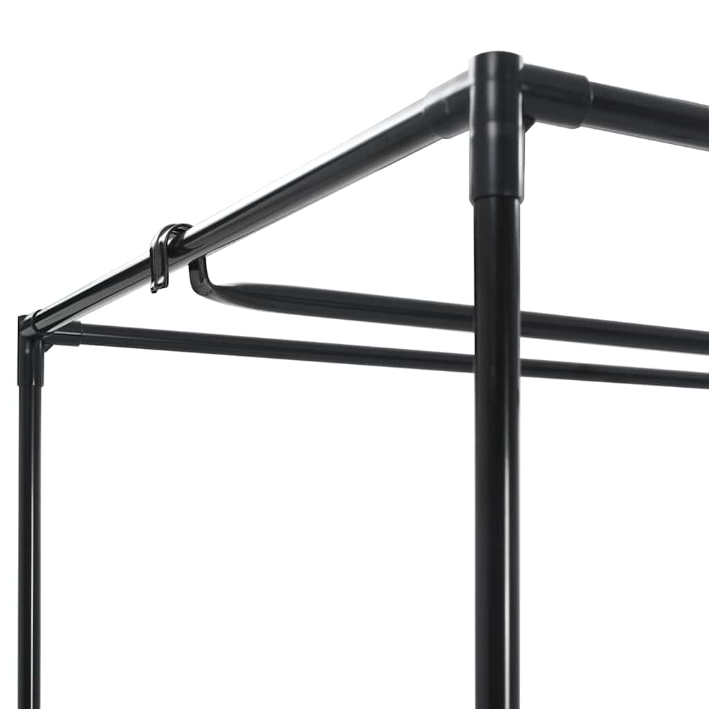 282444 vidaXL Wardrobes 2 pcs Grey 75x50x160 cm