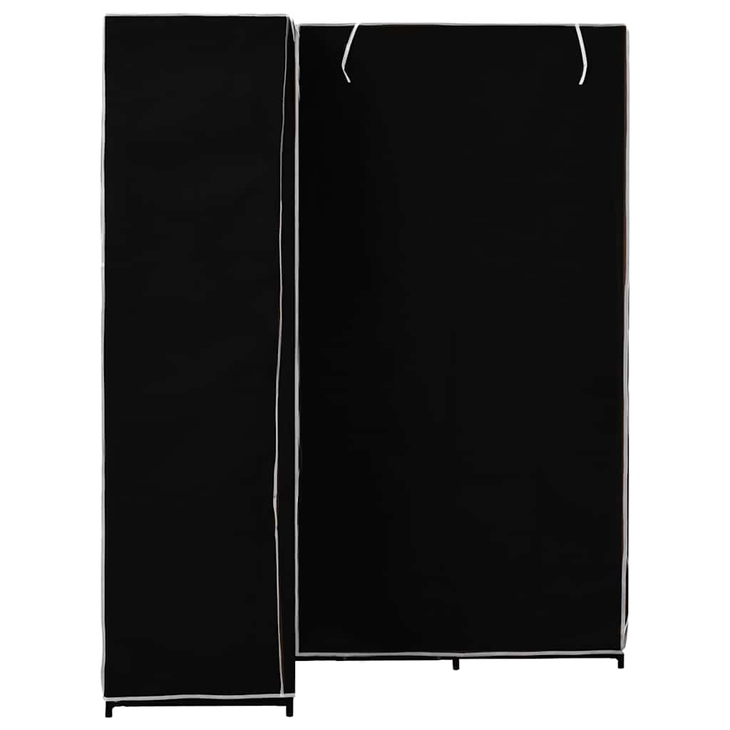 vidaXL Wardrobe | Black | Iron | Corner | Wardrobe | Rectangular | Modern