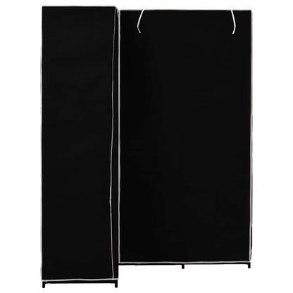 vidaXL Wardrobe | Black | Iron | Corner | Wardrobe | Rectangular | Modern