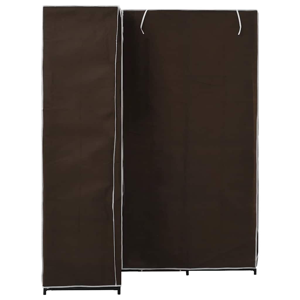 vidaXL Wardrobe | Brown | Iron tube | 130 x 87 x 169 cm | Wardrobe | Rectangular