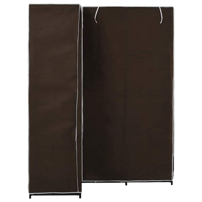 vidaXL Wardrobe | Brown | Iron tube | 130 x 87 x 169 cm | Wardrobe | Rectangular