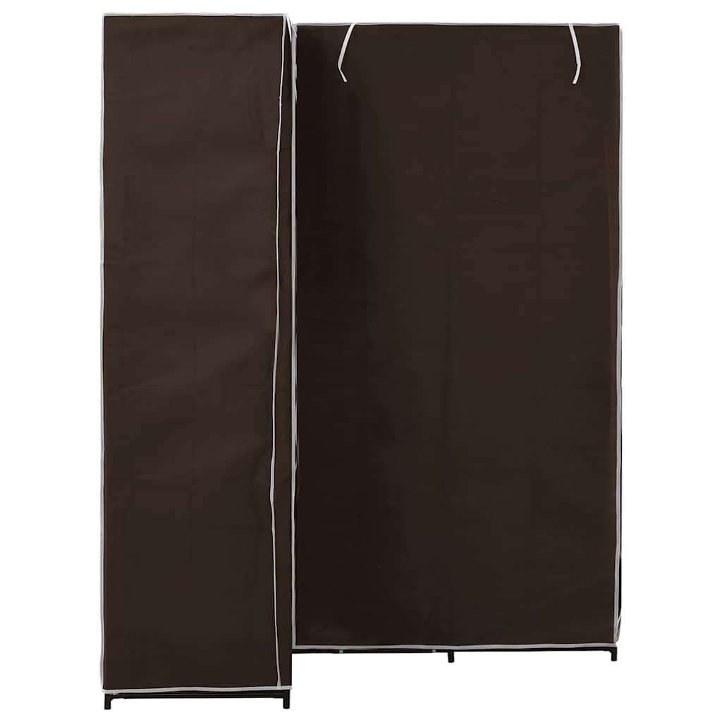282450 vidaXL Corner Wardrobe Brown 130x87x169 cm