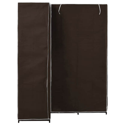 282450 vidaXL Corner Wardrobe Brown 130x87x169 cm