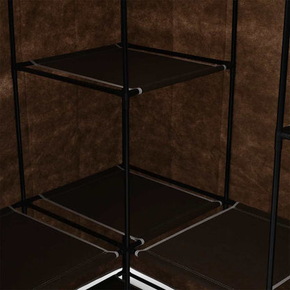 282450 vidaXL Corner Wardrobe Brown 130x87x169 cm