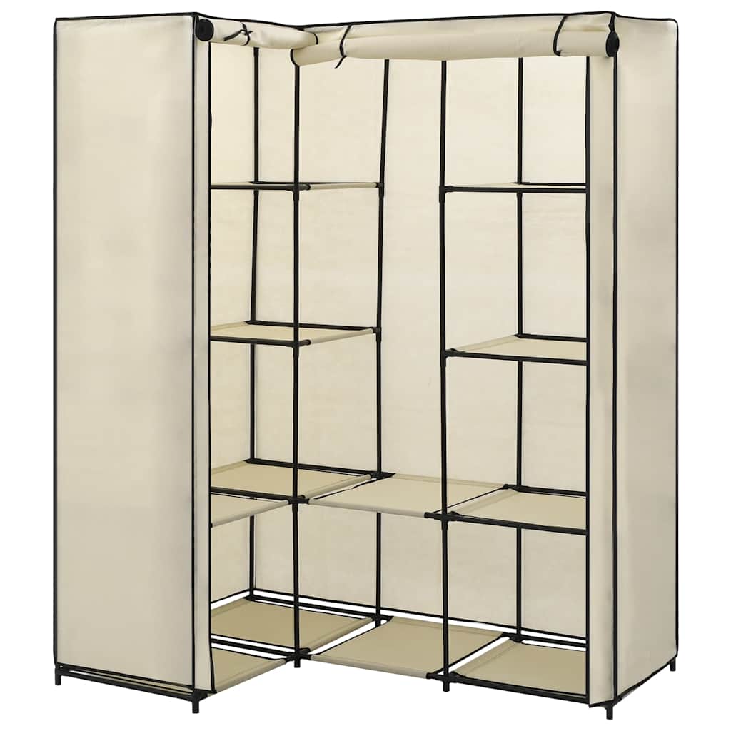 vidaXL Wardrobe | Cream | Iron tube | Large | Wardrobe | Other | Modern