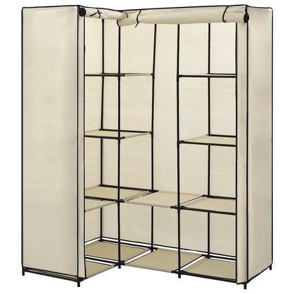vidaXL Wardrobe | Cream | Iron tube | Large | Wardrobe | Other | Modern