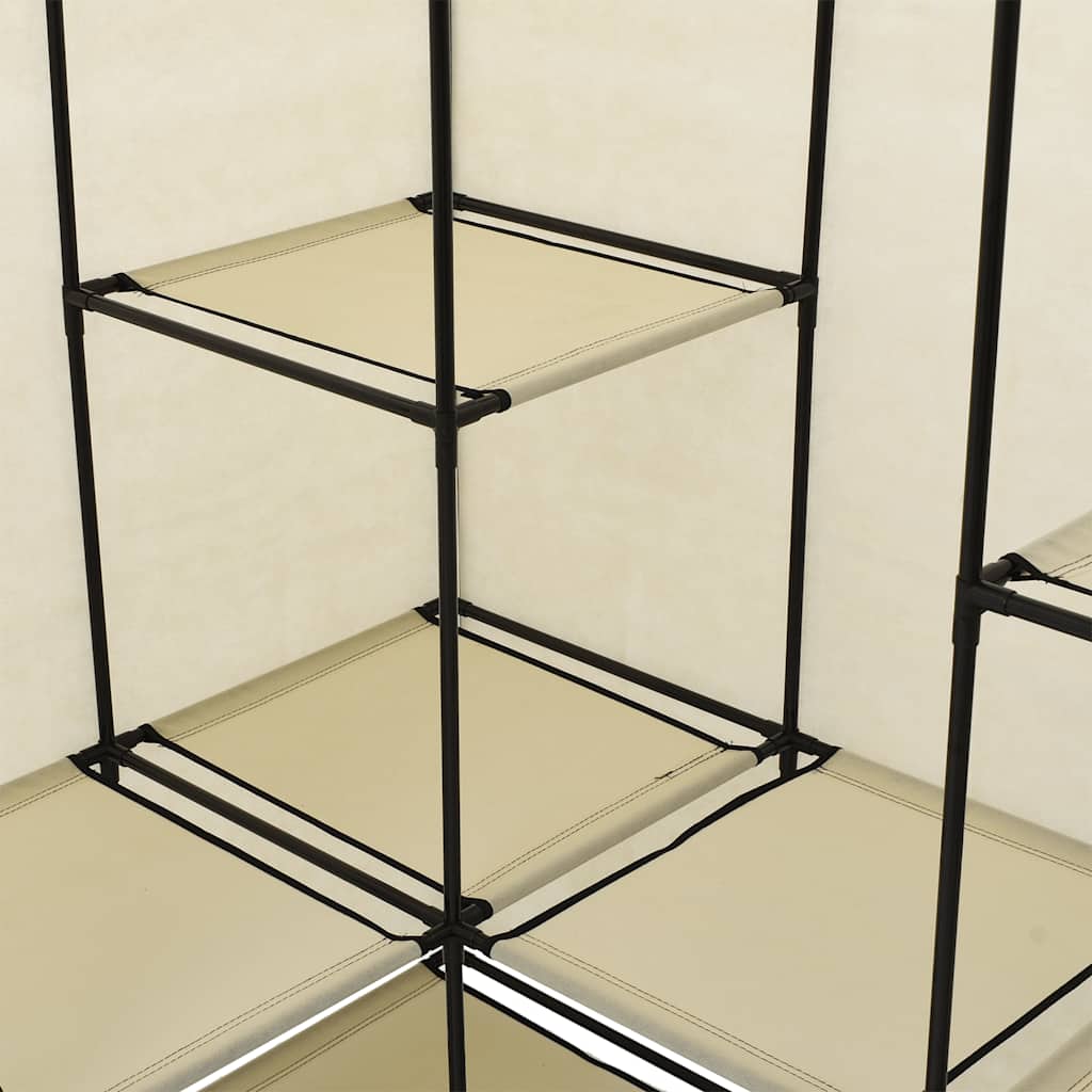 vidaXL Wardrobe | Cream | Iron tube | Large | Wardrobe | Other | Modern