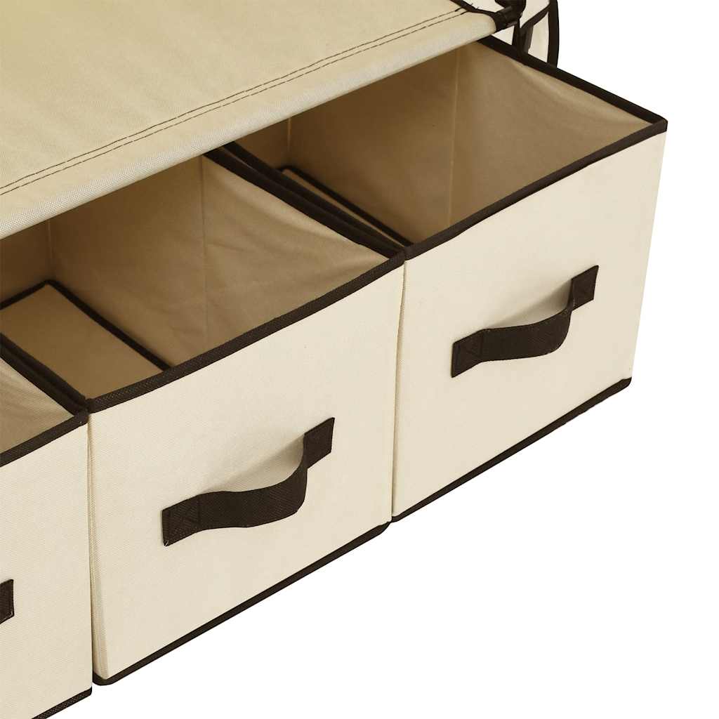 282459 vidaXL Wardrobe Cream 87x49x159 cm Fabric