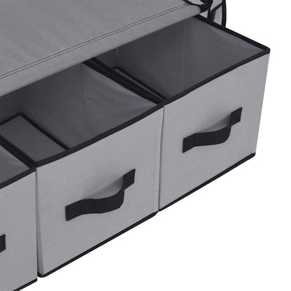 vidaXL Wardrobe Grey 87x49x159 cm Fabric