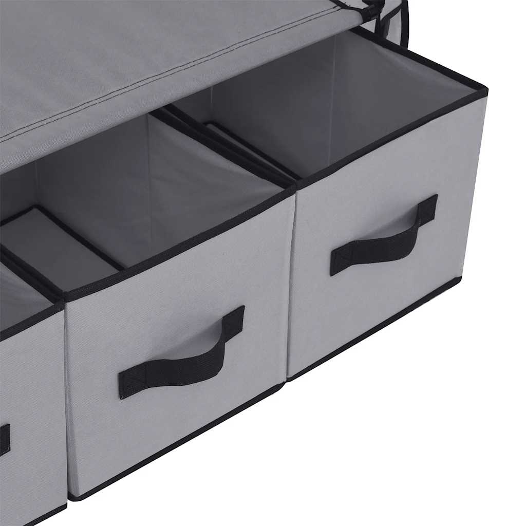 282460 vidaXL Wardrobe Grey 87x49x159 cm Fabric