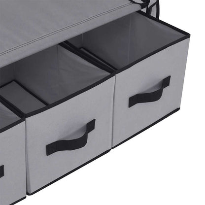 282460 vidaXL Wardrobe Grey 87x49x159 cm Fabric