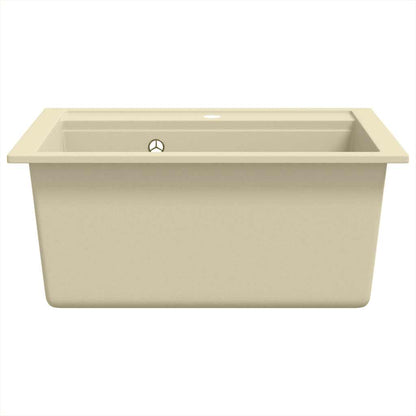 vidaXL Granite Kitchen Sink Single Basin Beige