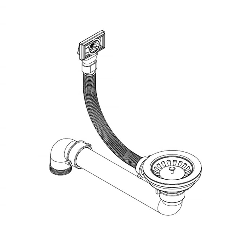 vidaXL Granite Kitchen Sink Single Basin Round White