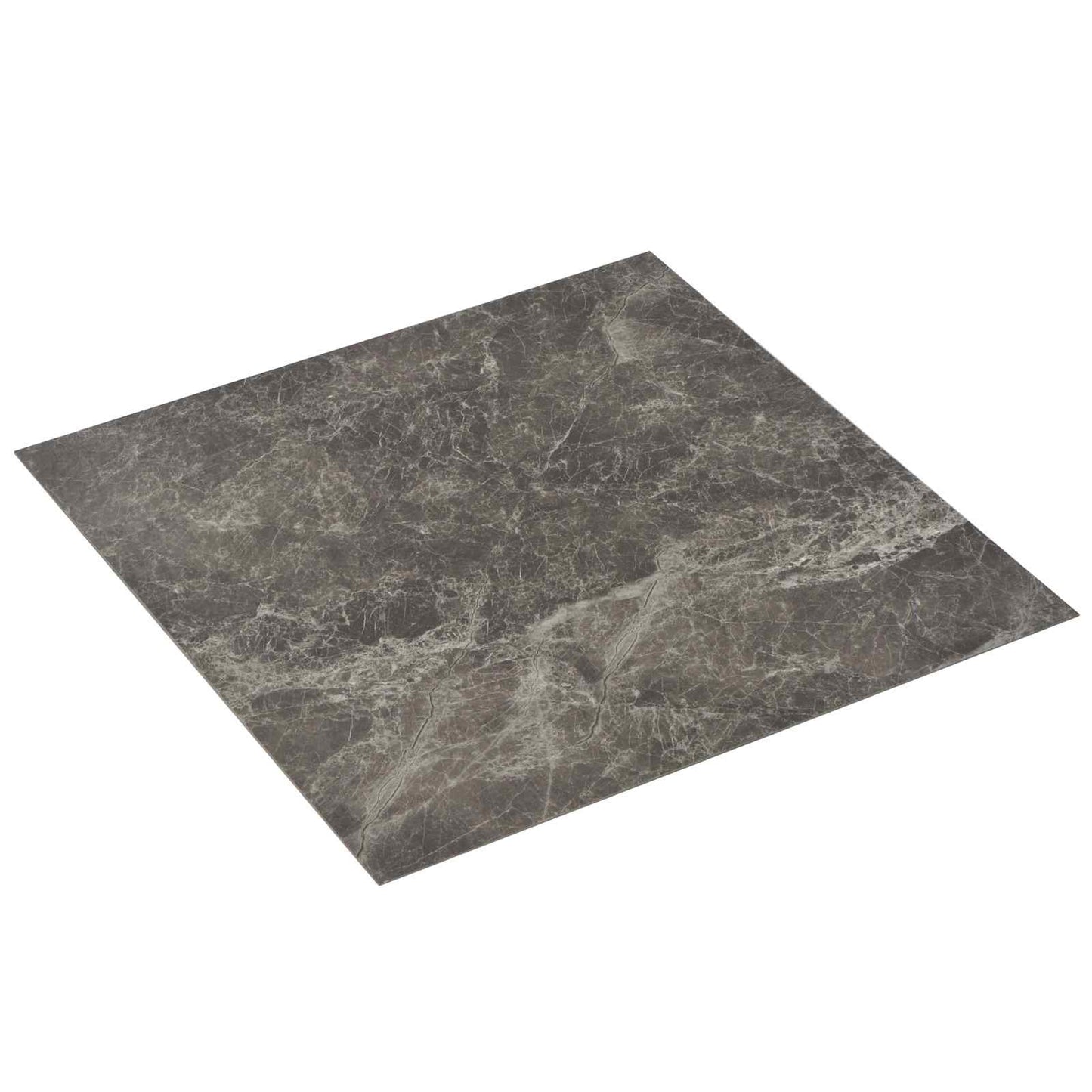 vidaXL Flooring Planks 55 pcs Black 5.11 m² PVC