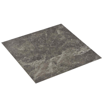 vidaXL Flooring Planks 55 pcs Black 5.11 m² PVC