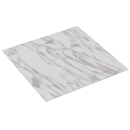 vidaXL Flooring Planks 5.11 m² 55 pcs PVC White Marble