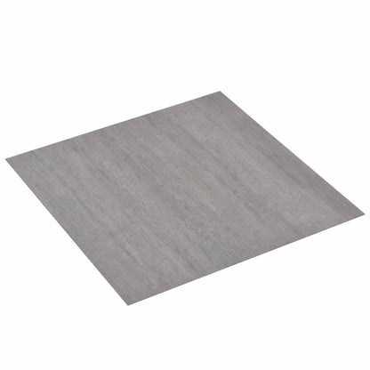 vidaXL Flooring Planks 5.11 m² 55 pcs PVC Dark Grey Melange
