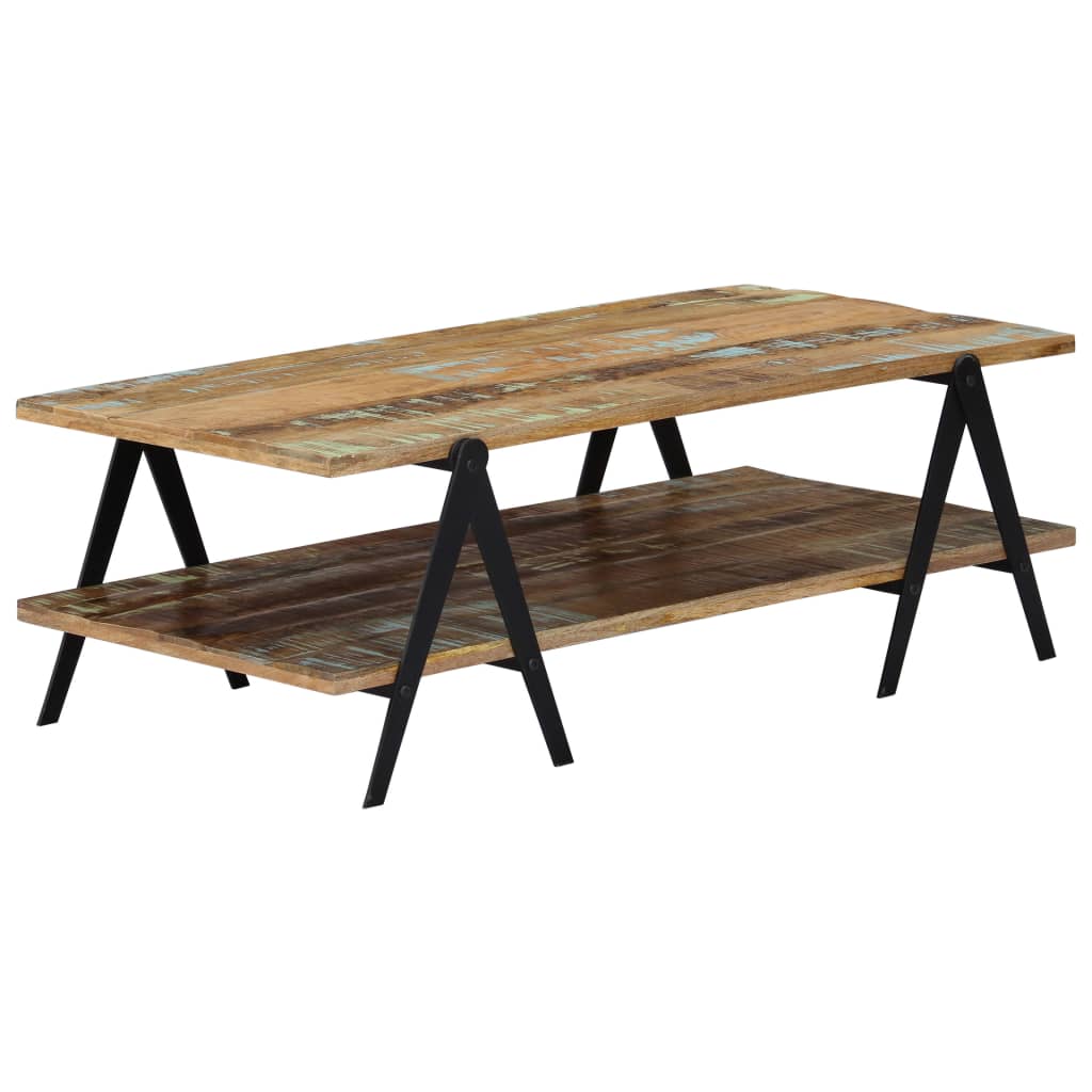 248095 vidaXL Coffee Table 115x60x40 cm Solid Reclaimed Wood