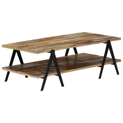 248095 vidaXL Coffee Table 115x60x40 cm Solid Reclaimed Wood