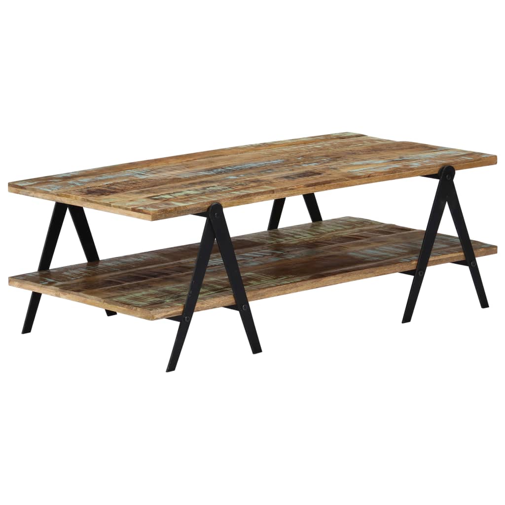 248095 vidaXL Coffee Table 115x60x40 cm Solid Reclaimed Wood