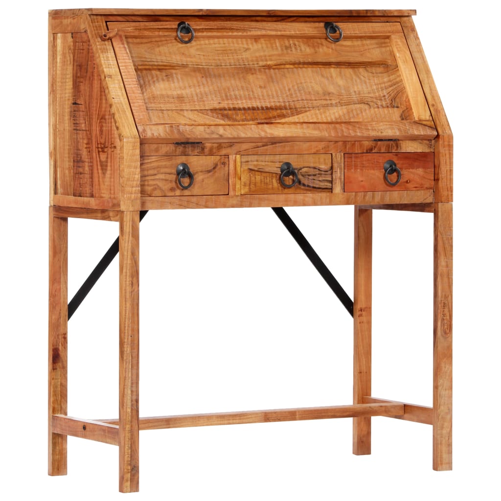 248098 vidaXL Writing Desk 90x40x107cm Solid Acacia Wood