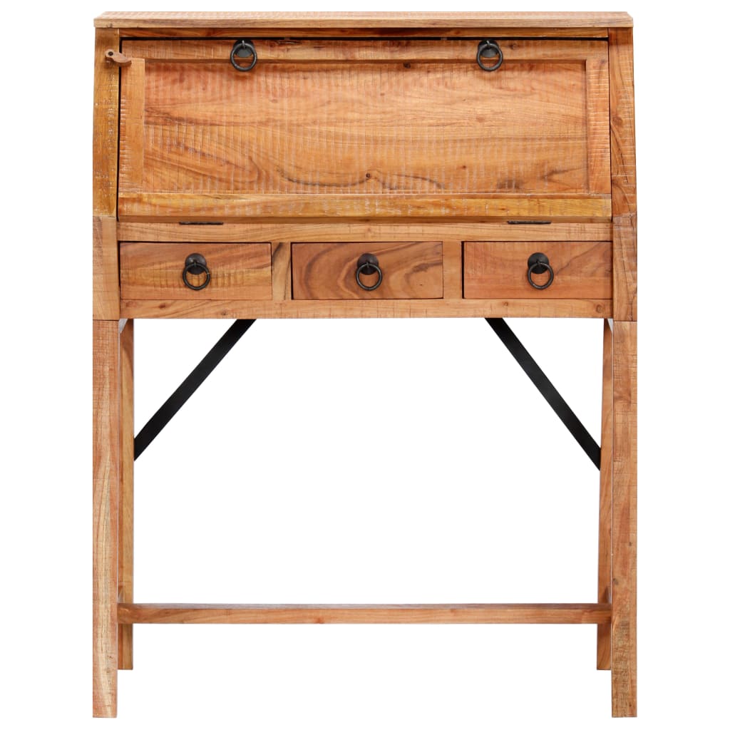 248098 vidaXL Writing Desk 90x40x107cm Solid Acacia Wood