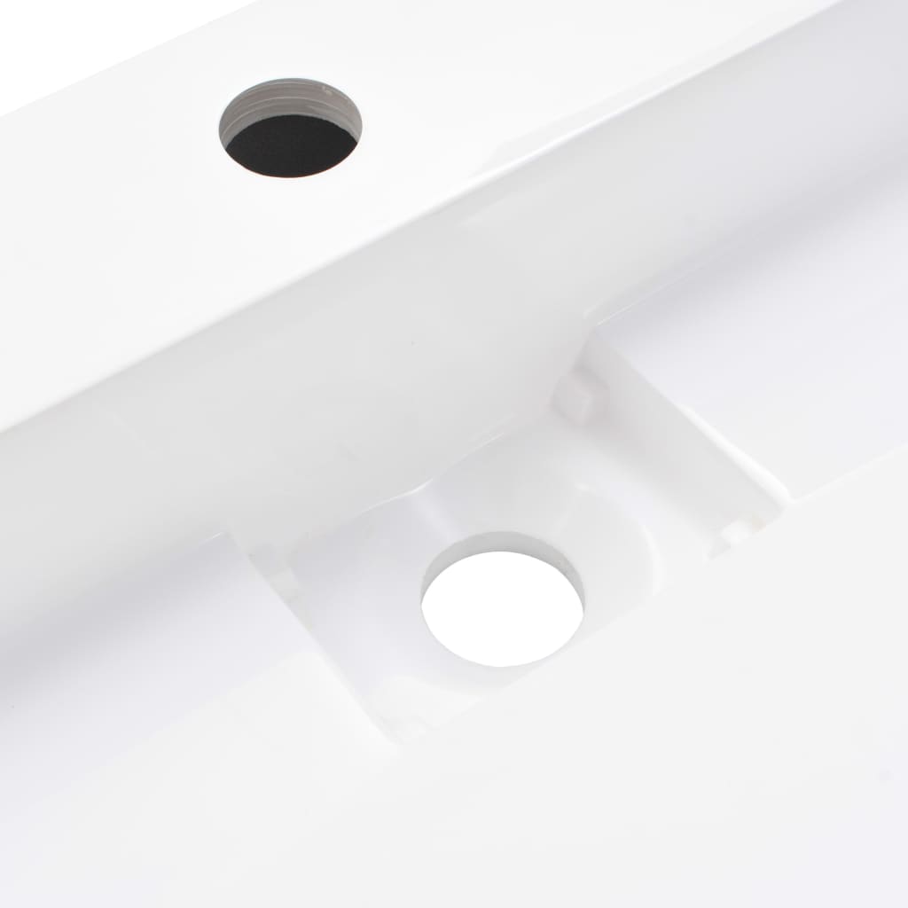 vidaXL Wash Basin 80x46x11 cm Mineral Cast/Marble Cast White