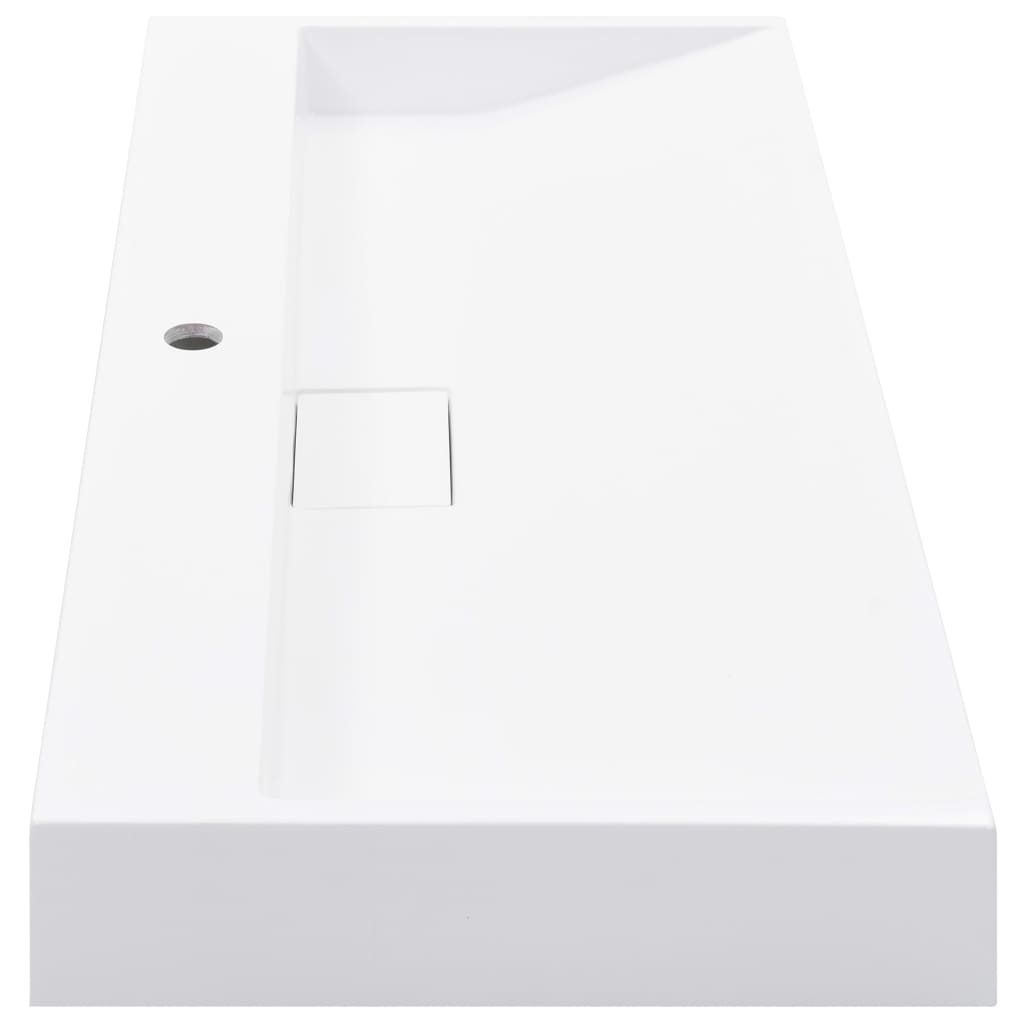 vidaXL Wash Basin 100x46x11 cm Mineral Cast/Marble Cast White