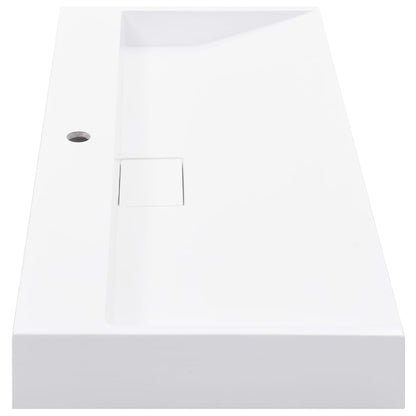 vidaXL Wash Basin 100x46x11 cm Mineral Cast/Marble Cast White