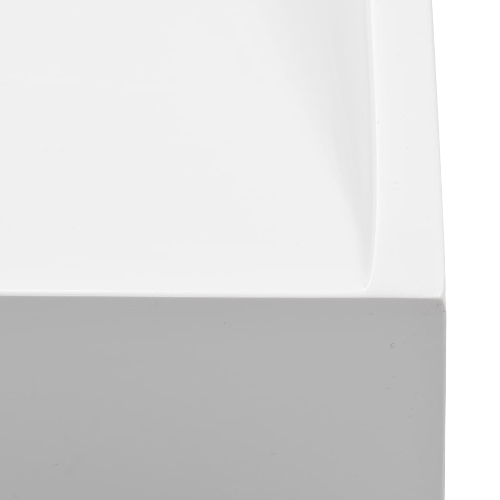 vidaXL Wash Basin 100x46x11 cm Mineral Cast/Marble Cast White