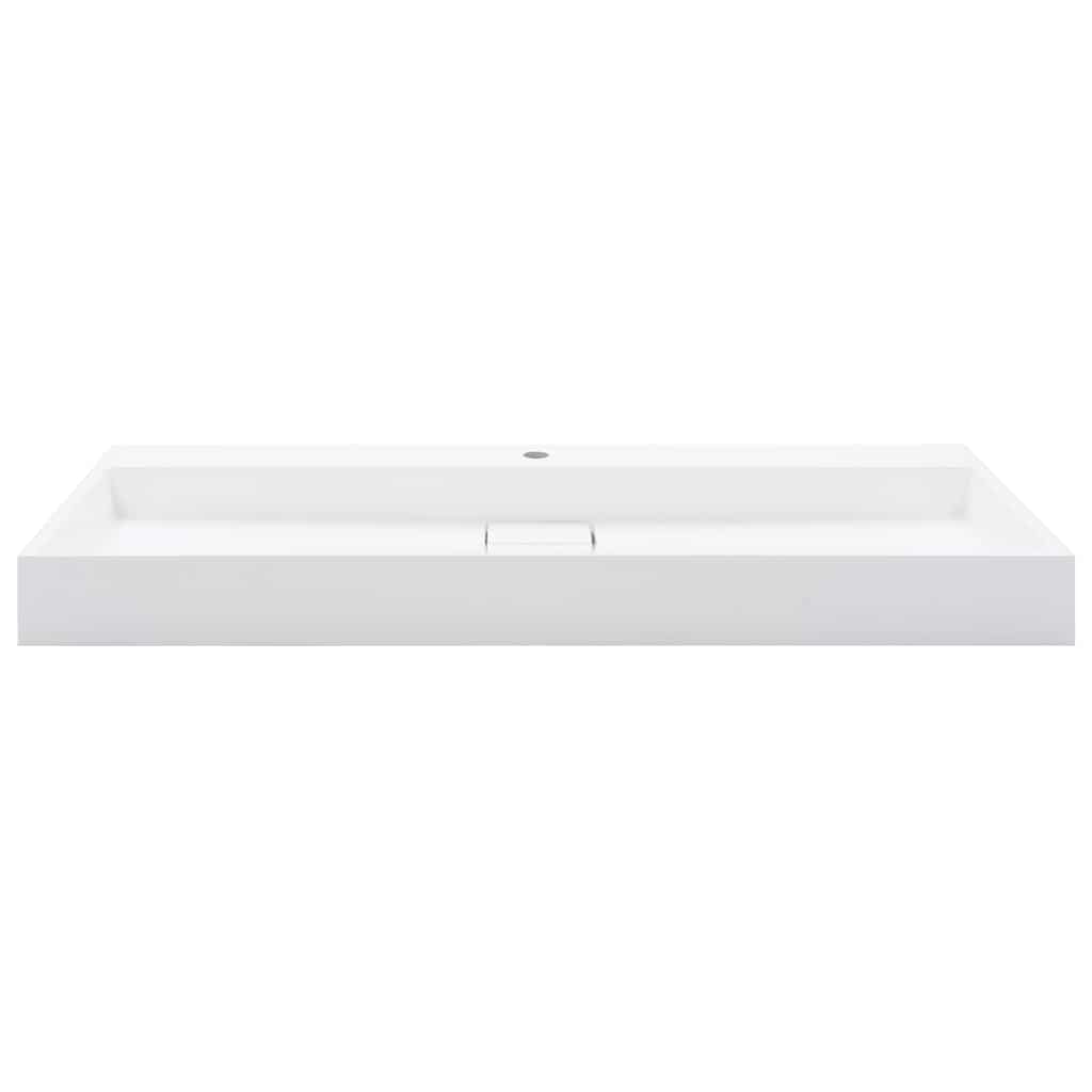 vidaXL Wash Basin 120x46x11 cm Mineral Cast/Marble Cast White