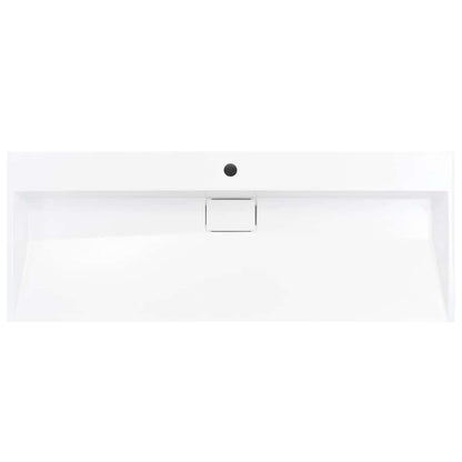 vidaXL Wash Basin 120x46x11 cm Mineral Cast/Marble Cast White