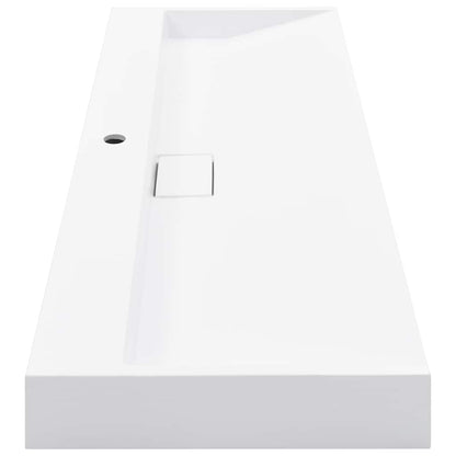 vidaXL Wash Basin 120x46x11 cm Mineral Cast/Marble Cast White