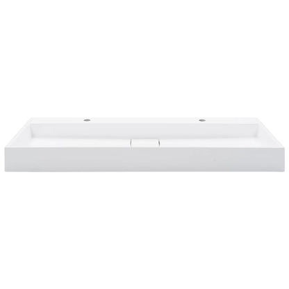 vidaXL Wash Basin 120x46x11 cm Mineral Cast/Marble Cast White