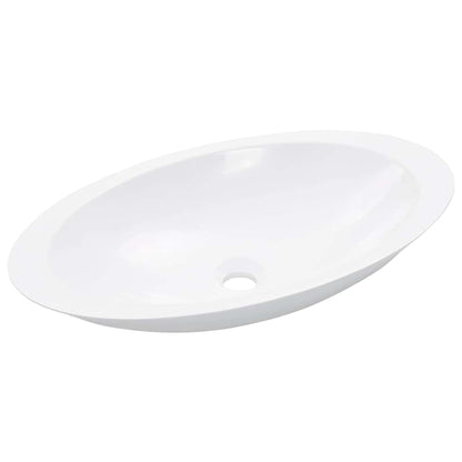 vidaXL Wash Basin 59.3x35.1x10.7 cm Mineral Cast/Marble Cast White