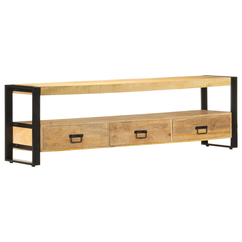247906 vidaXL TV Cabinet 150x30x45 cm Solid Mango Wood