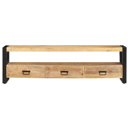 247906 vidaXL TV Cabinet 150x30x45 cm Solid Mango Wood