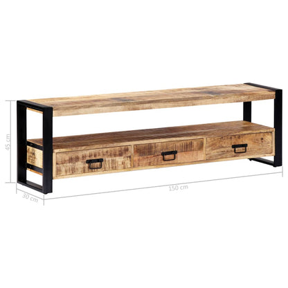 247906 vidaXL TV Cabinet 150x30x45 cm Solid Mango Wood