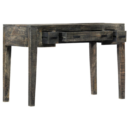 247913 vidaXL Desk Black 110x50x75 cm Solid Mango Wood