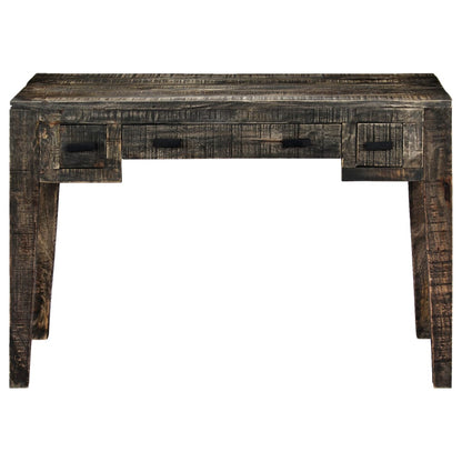 247913 vidaXL Desk Black 110x50x75 cm Solid Mango Wood