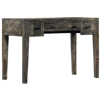 247913 vidaXL Desk Black 110x50x75 cm Solid Mango Wood