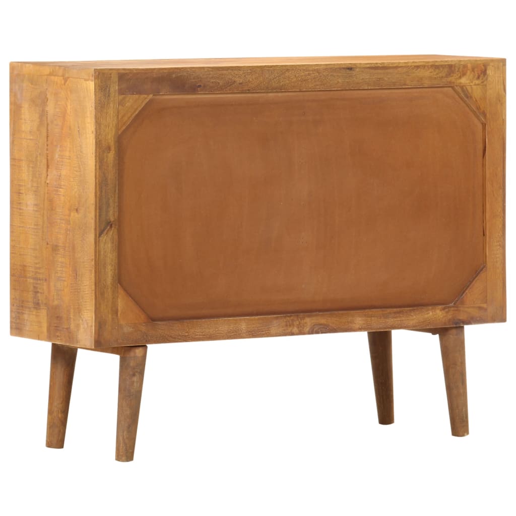 vidaXL Sideboard | Brown with printed patterns | Solid mango wood, MDF | Medium