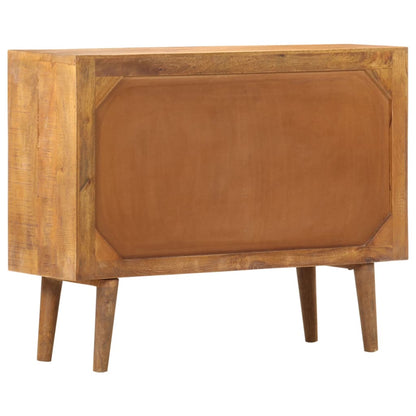 vidaXL Sideboard | Brown with printed patterns | Solid mango wood, MDF | Medium