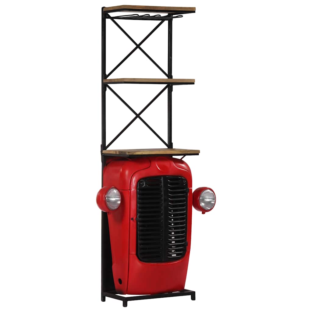 247871 vidaXL Tractor Wine Cabinet 49x31x172 cm Solid Mango Wood